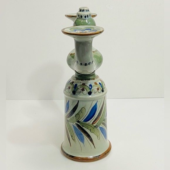 Vtg Ken Edwards El Palomar Mexican Pottery Folk Art Woman Double Candelabra 14” - Picture 2 of 13